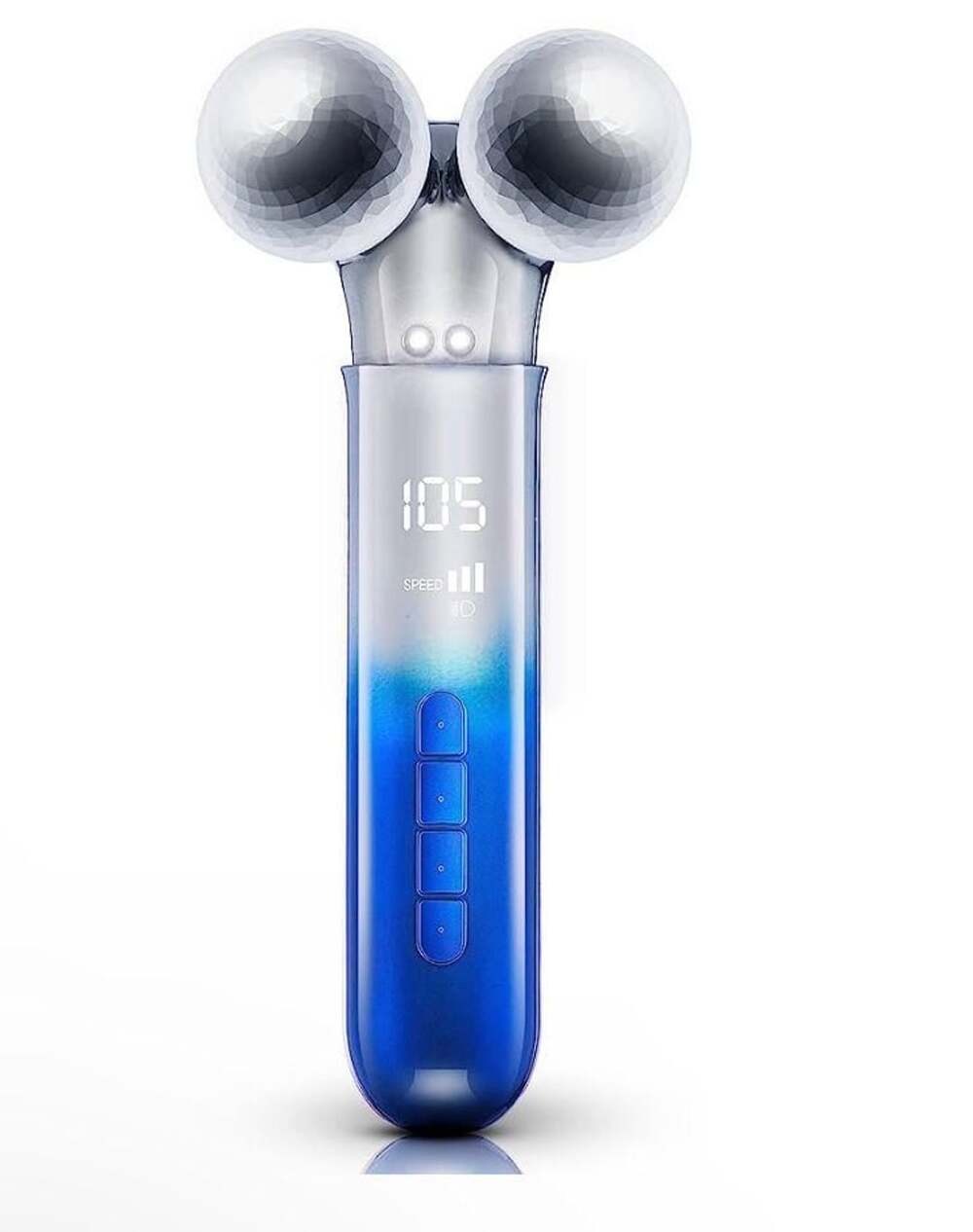 5D Microcurrent Facial Roller Massager Skin Lift Blue Device